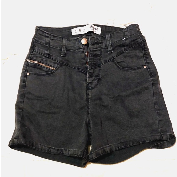 Denim&Co Pants - denim co. High waisted dark gray  jean shorts 26W